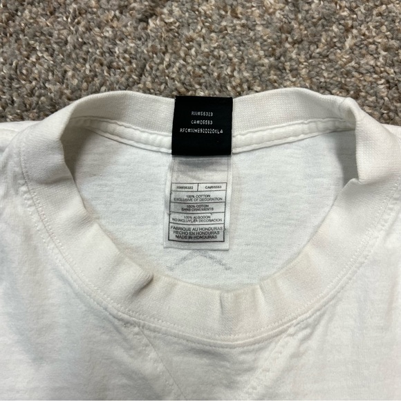 vintage Y2K jordan shirt womens XL white jump man basketball AF1 graphic tee - Picture 8 of 11